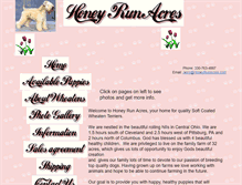 Tablet Screenshot of honeyrunacres.com